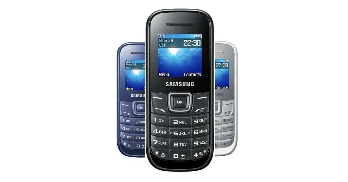Samsung E1200 phone view