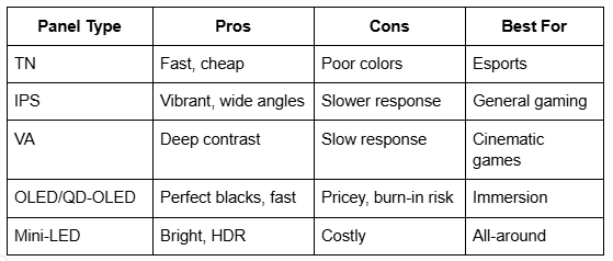 Panel type table