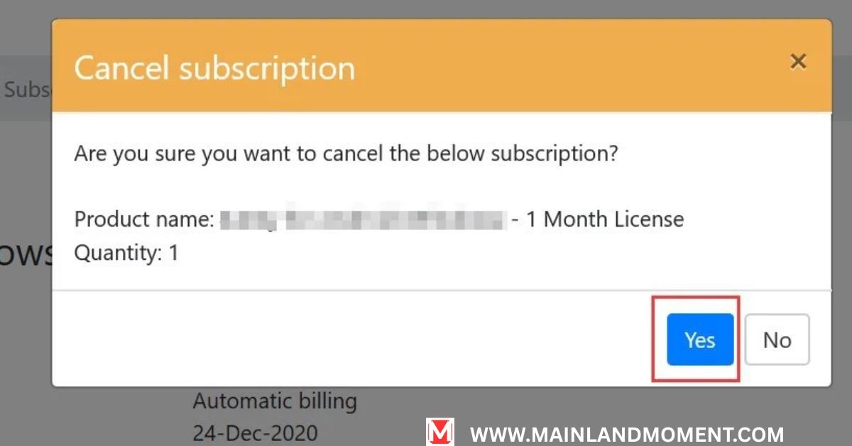 Cancel Online