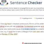 Sentence Checker