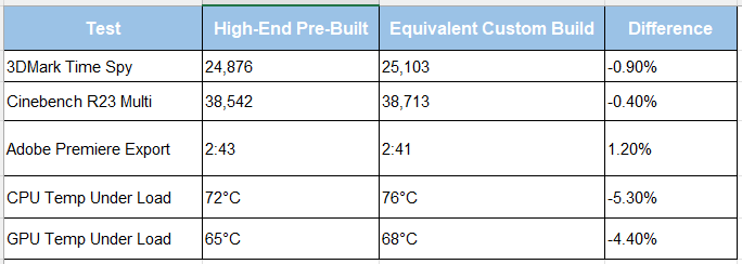 test table