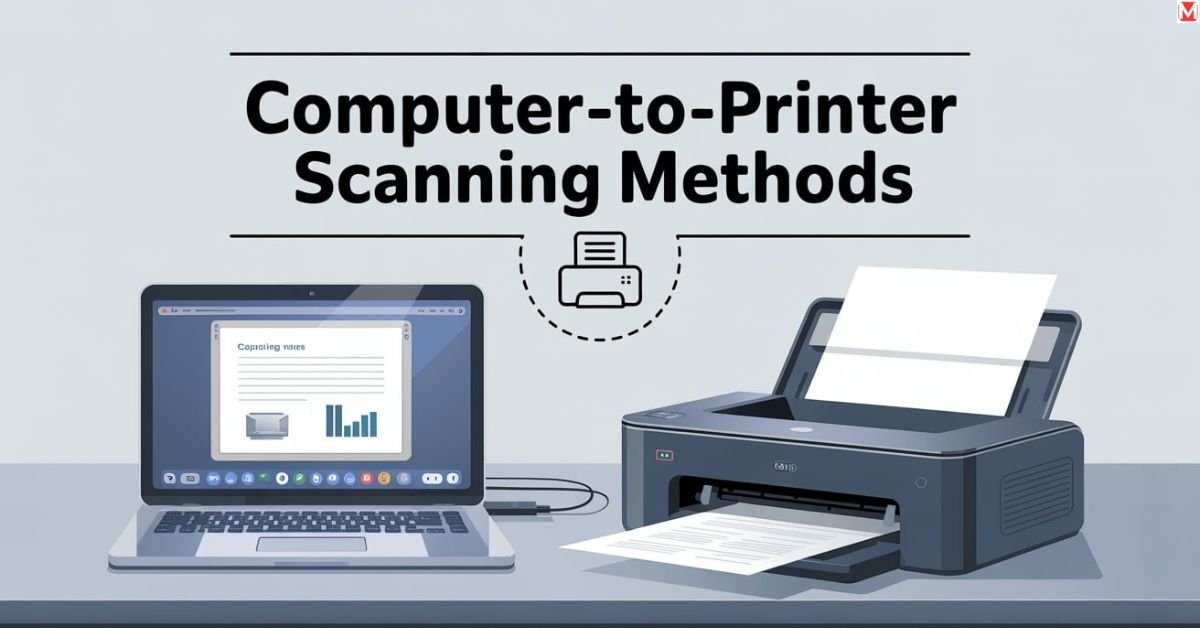computer to printer scanning method