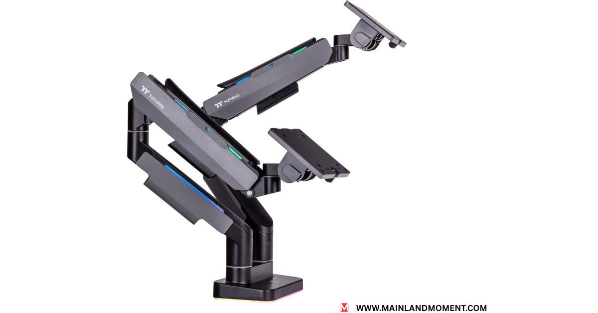 dual monitor arm