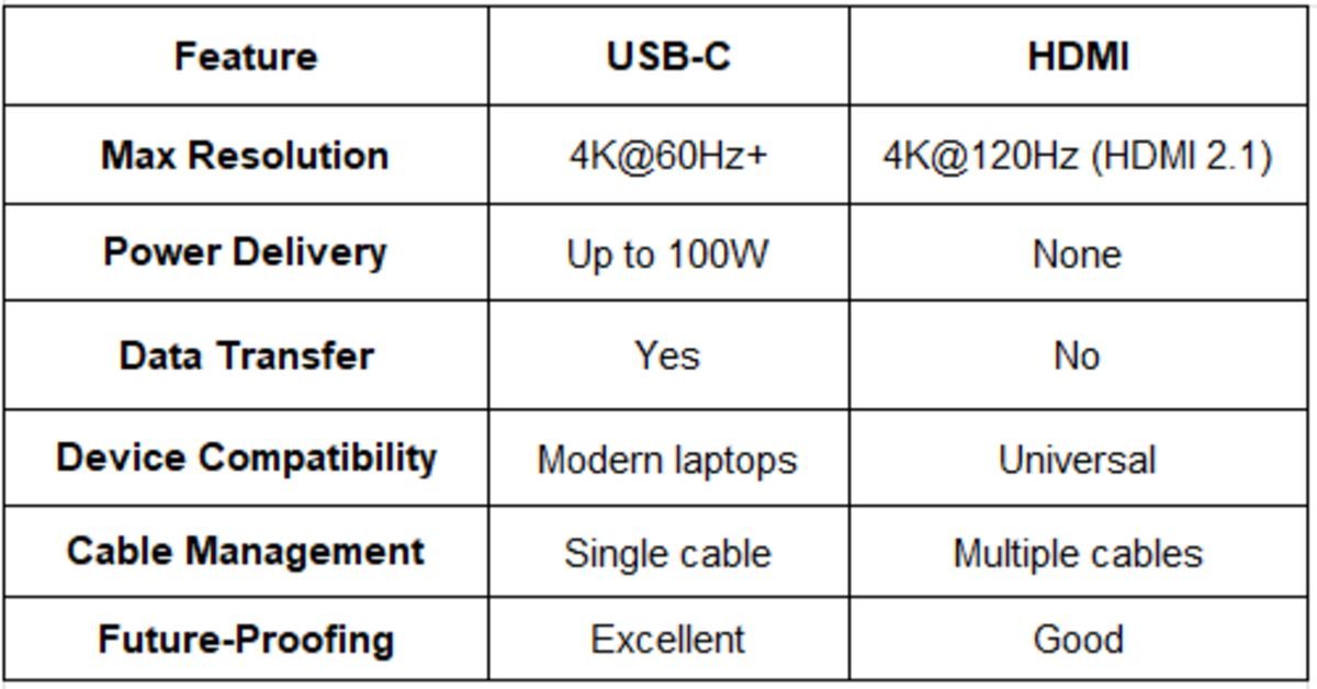 feature, usb_c table