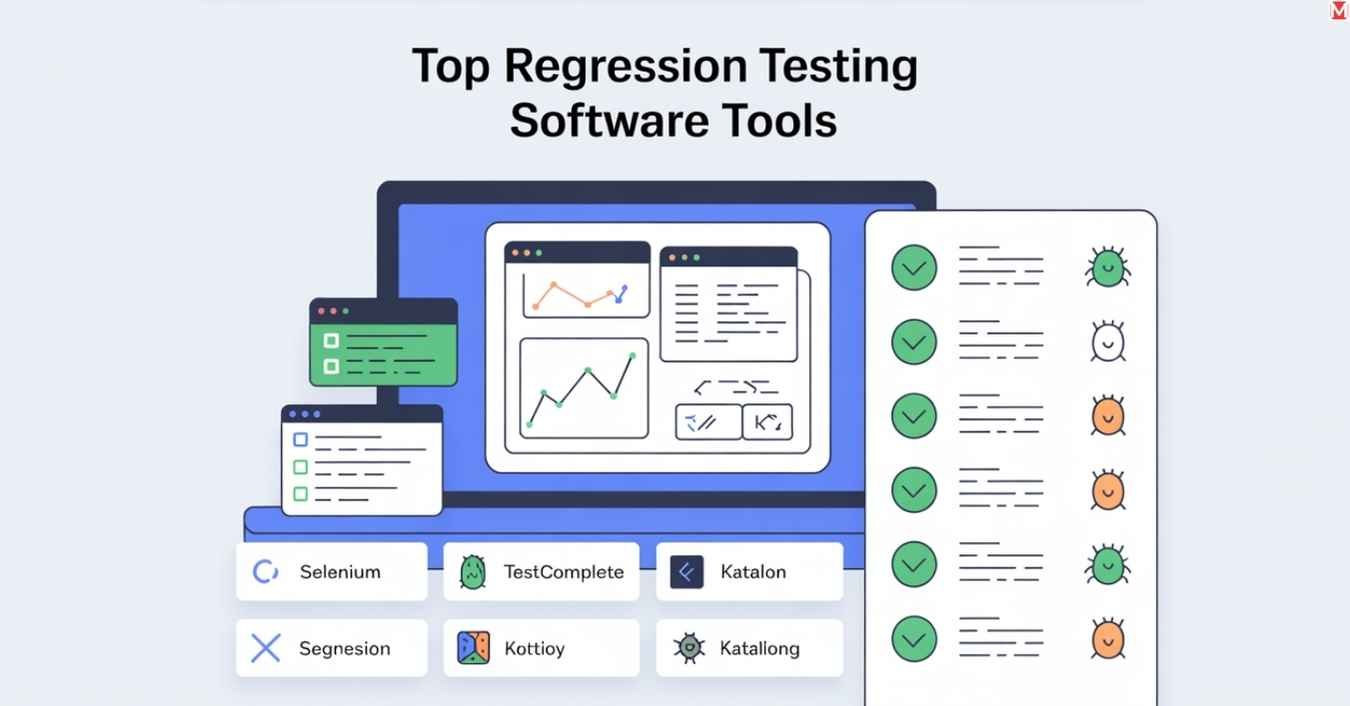 Dashboard views of top regression testing software tools