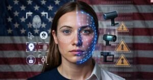 Visual showing ethical concerns in biometric technology
