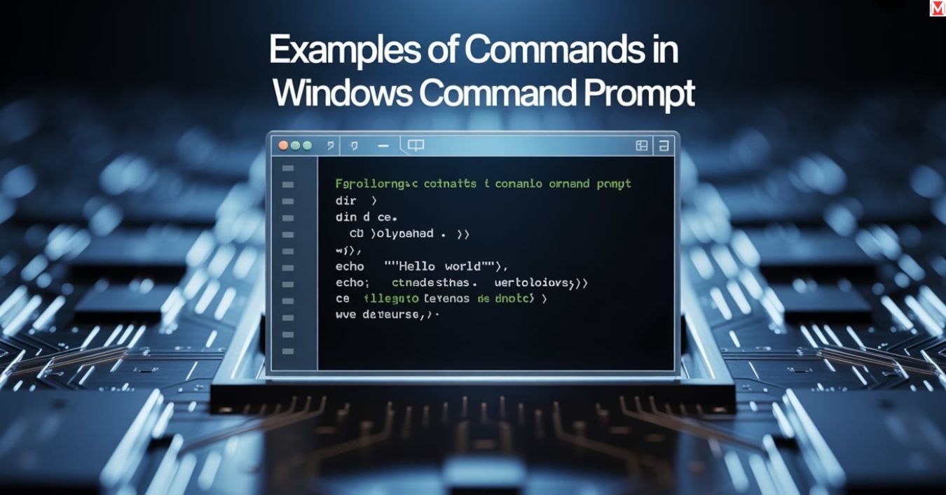 example of commands in window command prompt