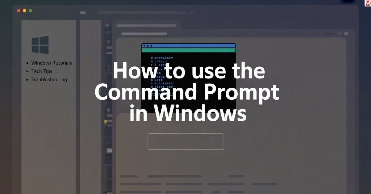 how to use the command prompt in window