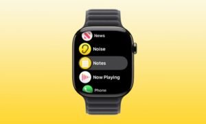 Apple Watch Notes feature view