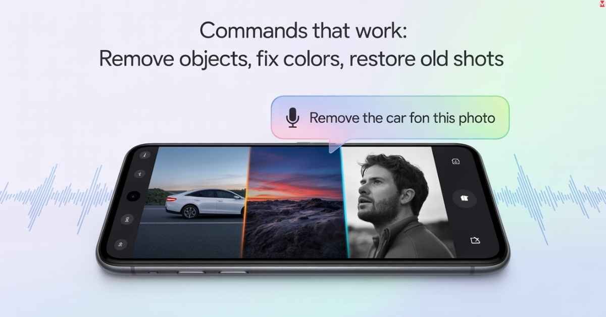 Google Photos voice commands for editing