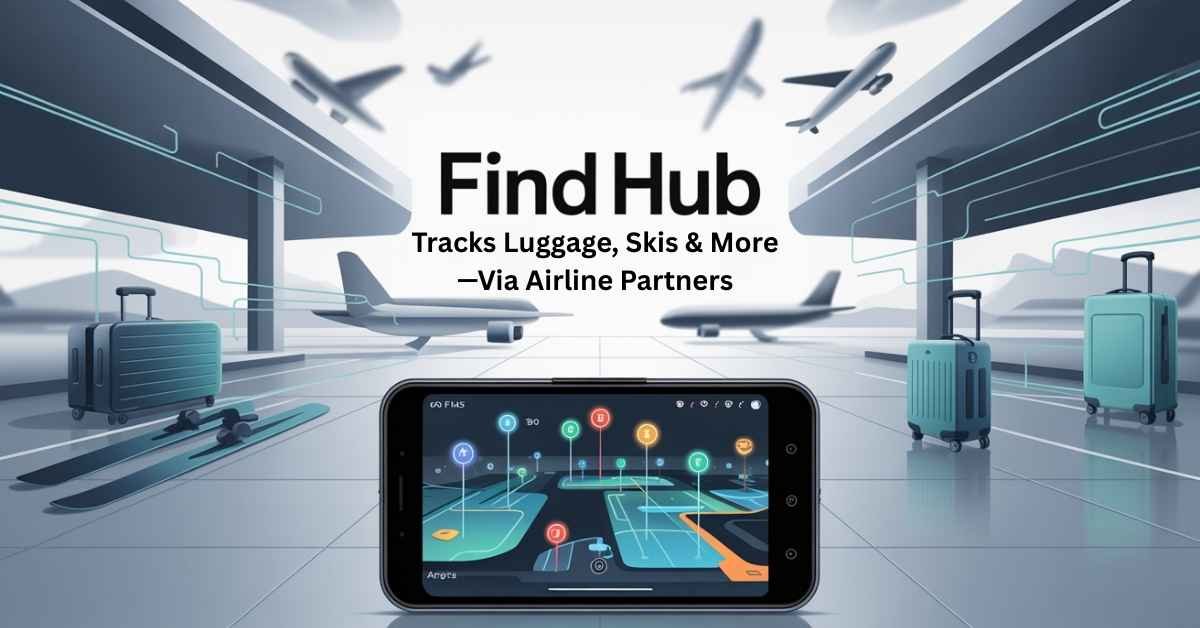 Find Hub tracks luggage and gear via airlines