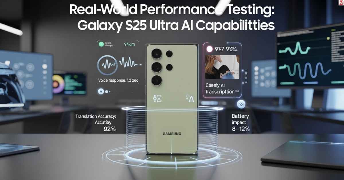 Galaxy S25 Ultra AI in real-world performance test