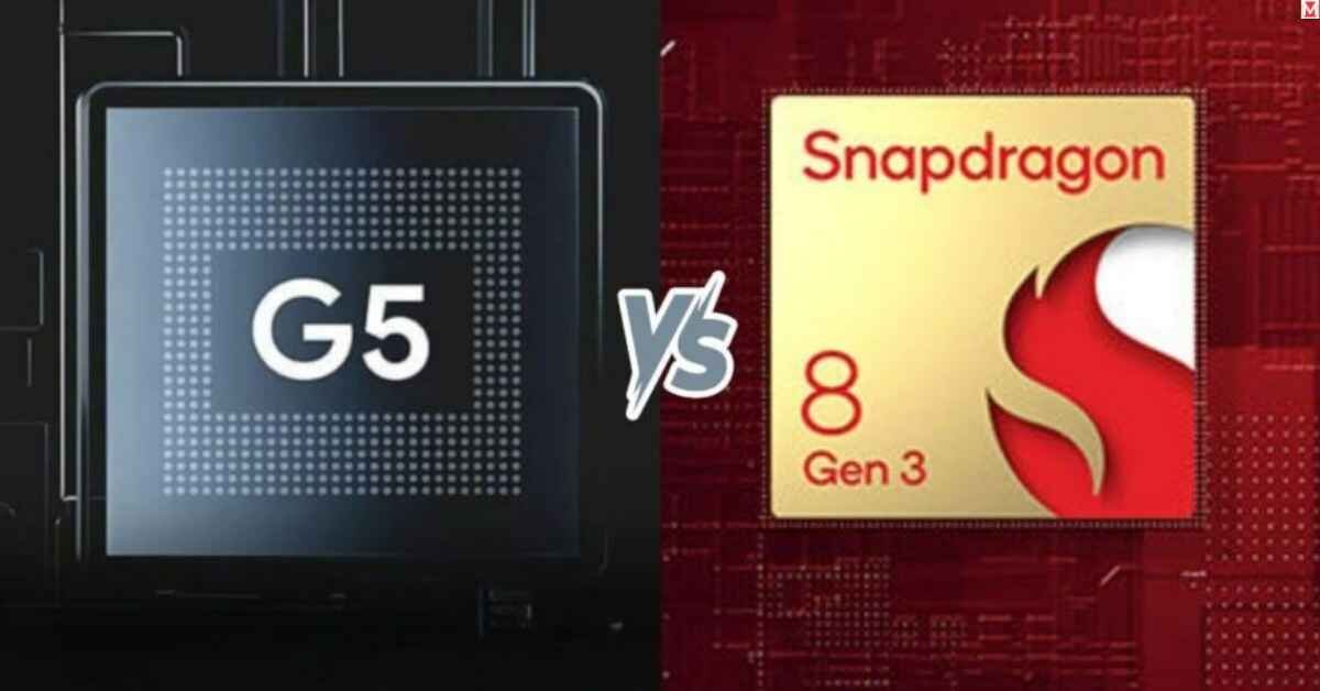 Google Tensor G5 vs Snapdragon 8 Gen 3 comparison