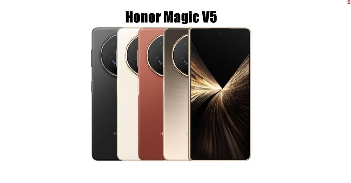 Honor Magic V5 slim foldable in hand
