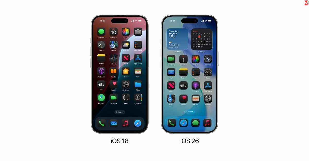 iOS 18 vs iOS 26 Feature Comparison