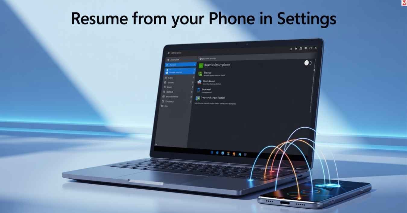 Resume from Your Phone" option in Settings