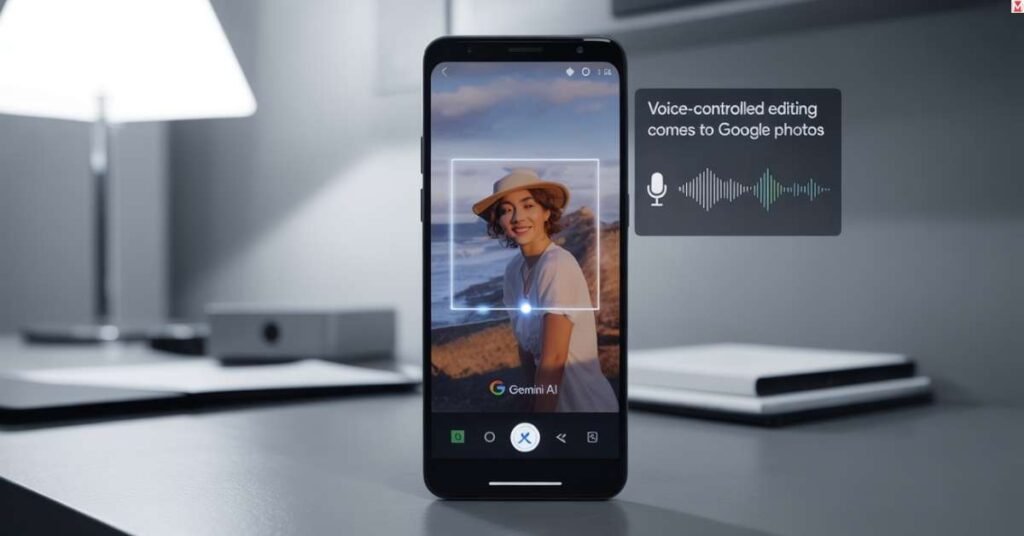Voice-controlled editing feature in Google Photos