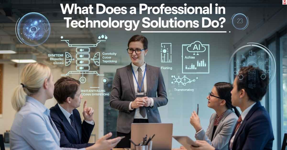 Technology Solutions Professional collaborating on digital systems and strategy