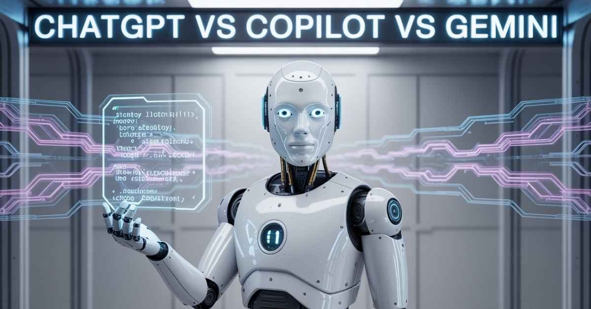 ChatGPT vs Copilot vs Gemini AI tools