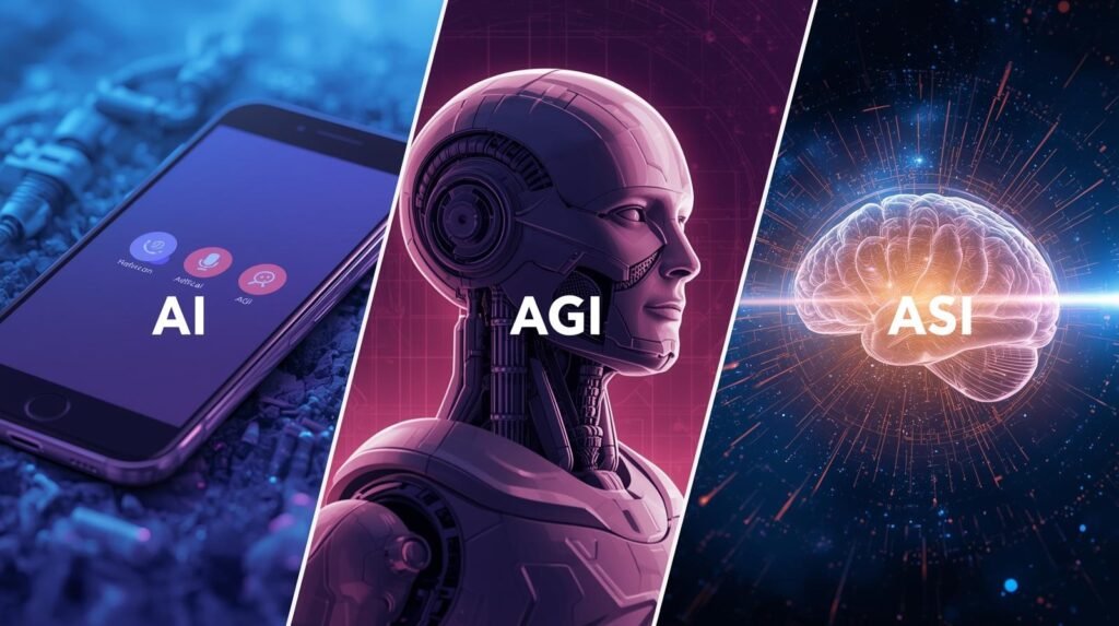 agi vs ai vs asi