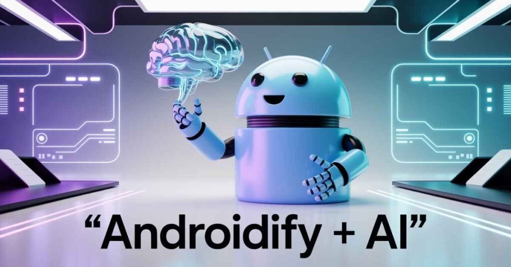 Androidify + AI personalized android bot design