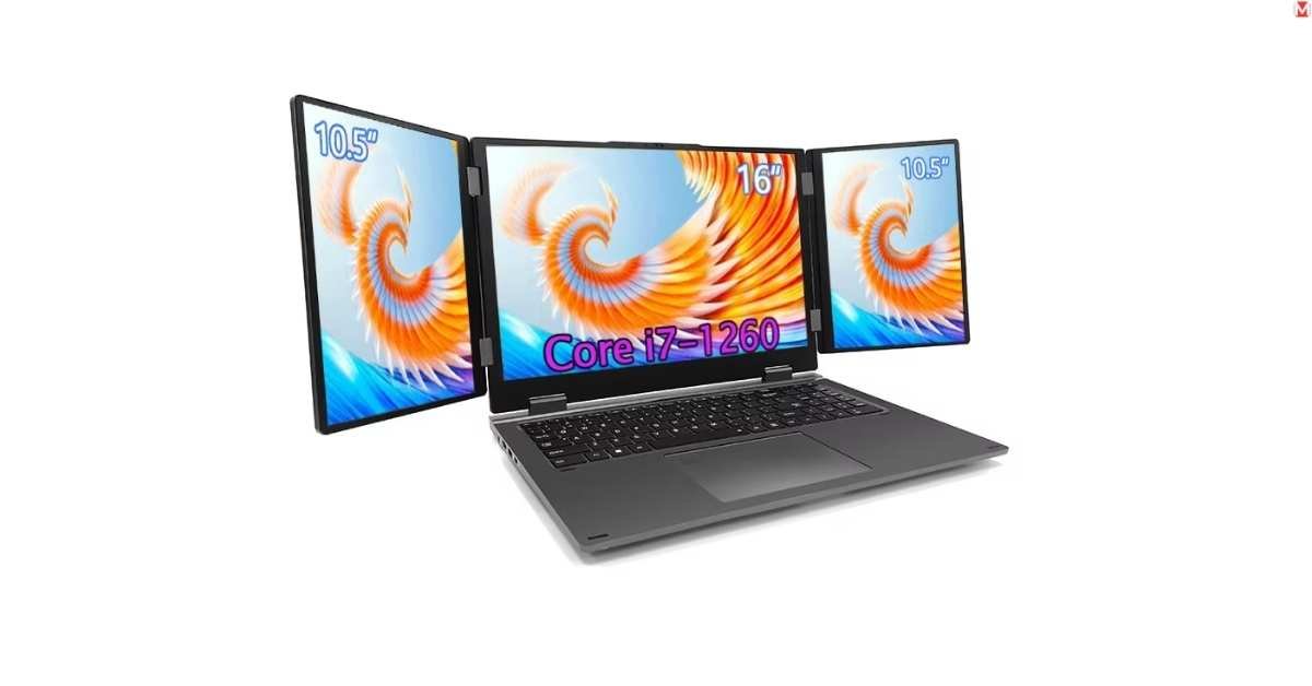 Budget-friendly triple-screen laptop with Intel Alder Lake power