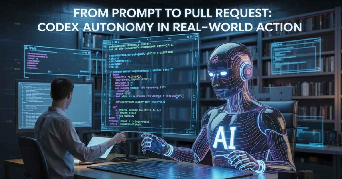 Codex autonomy from prompt to pull request