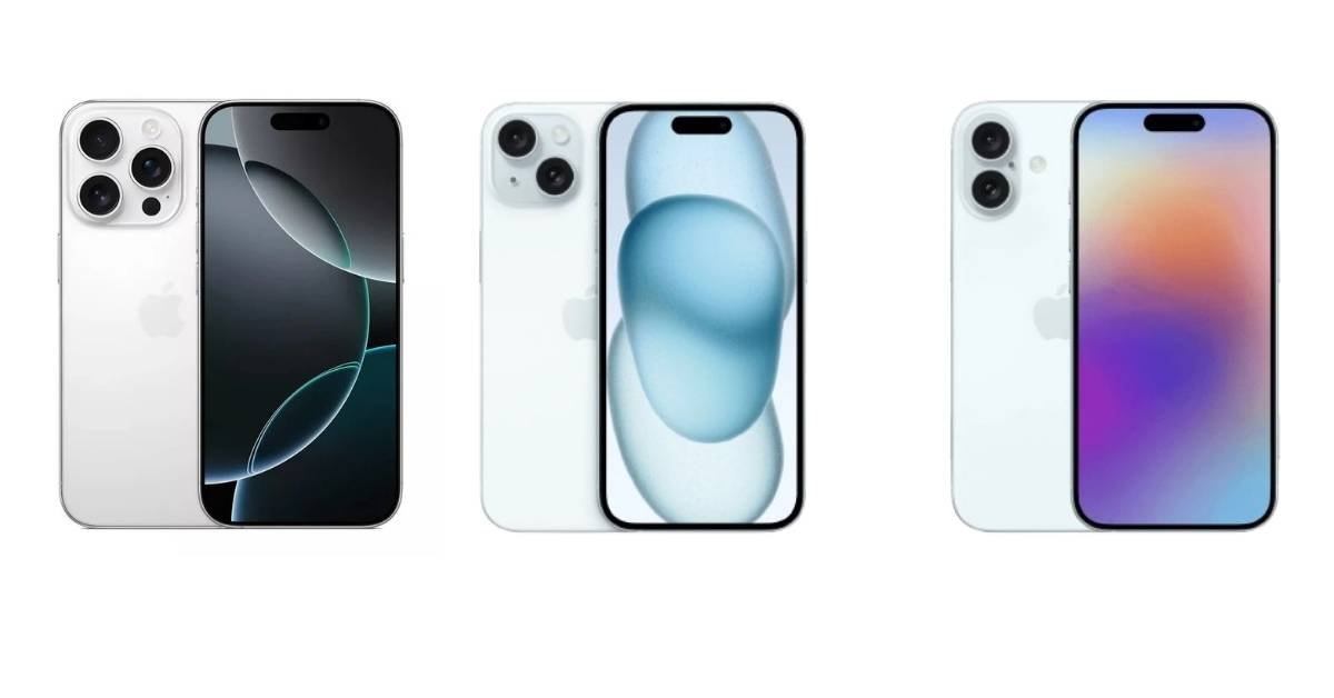 iPhone 15, iPhone 16, and iPhone 17 comparison