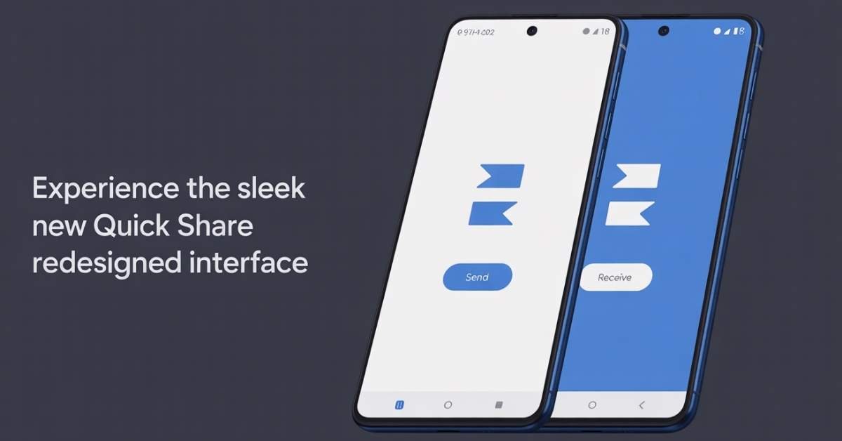 Sleek new Quick Share interface