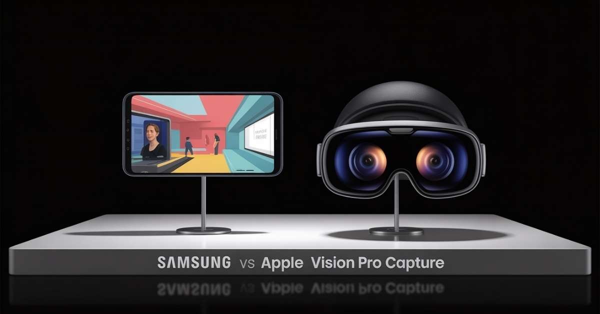 Samsung vs Apple Vision Pro 3D capture