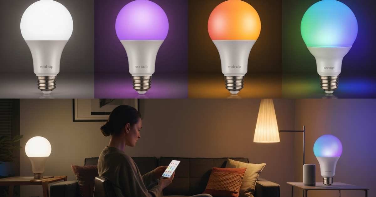 Modern smart bulbs for home lighting