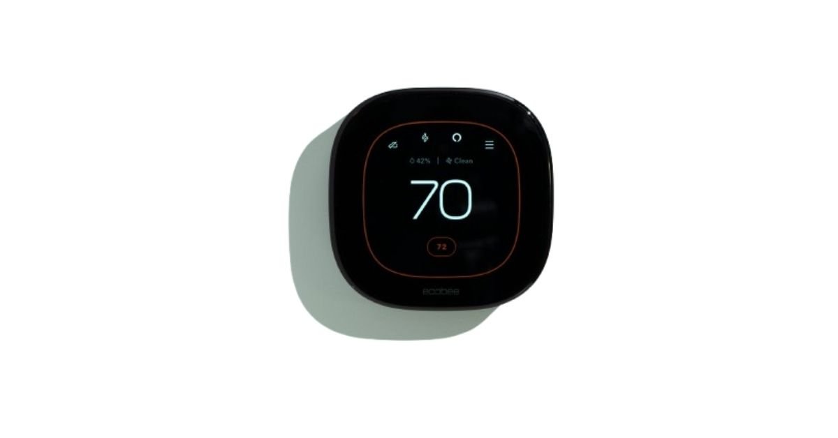 Smart thermostat controlling home temperature