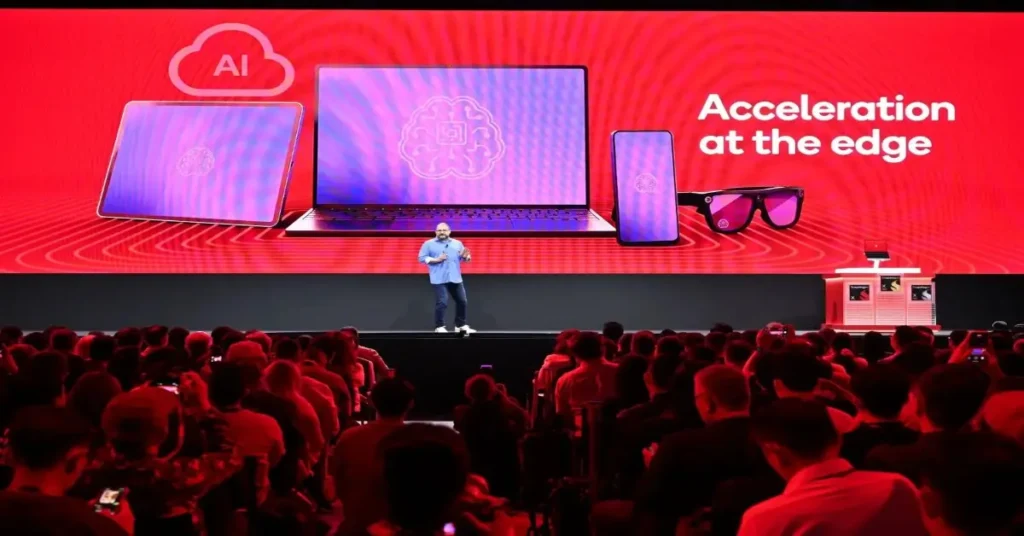Snapdragon 8 Elite Gen 5 chipset showcasing AI as the new user interface for smartphones and laptops.