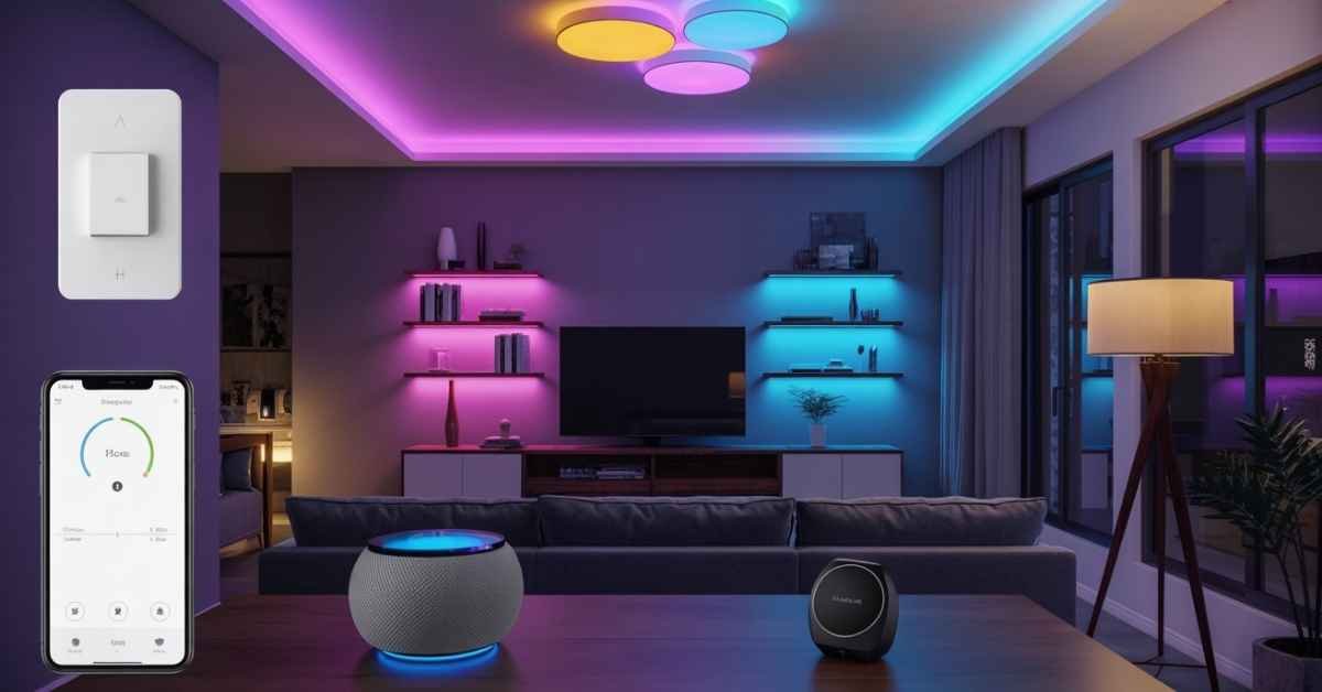 Modern smart lighting system setup