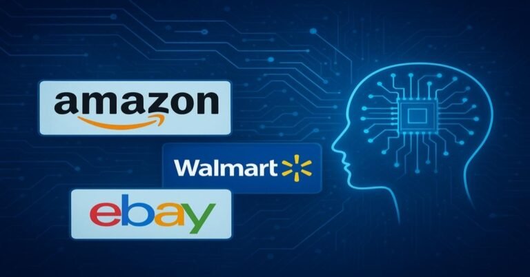 AI retail shift by Amazon Walmart eBay