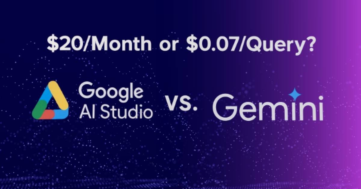Google AI Studio vs Gemini cost battle