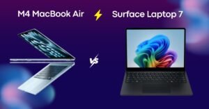 M4 MacBook Air and Surface Laptop 7 comparison