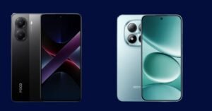 POCO X7 Pro and Redmi Note 15 Pro front and back view