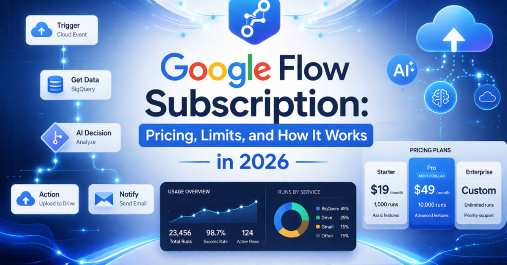 Google Flow Subscription Pricing Limits and How It Works in 2026