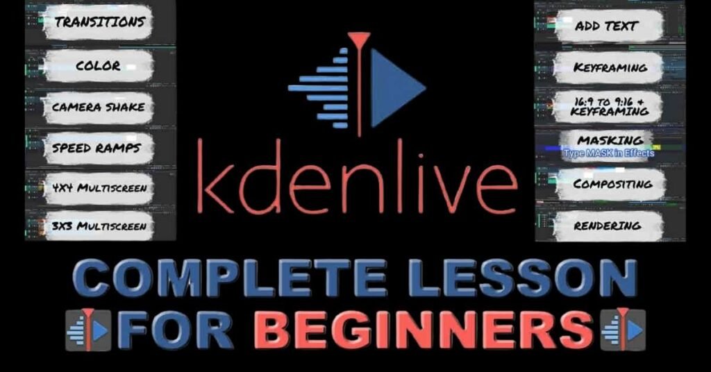 Use Kdenlive for beginners guide