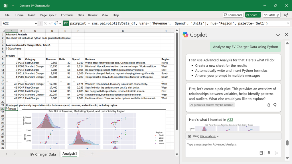 AI Tools in Excel
