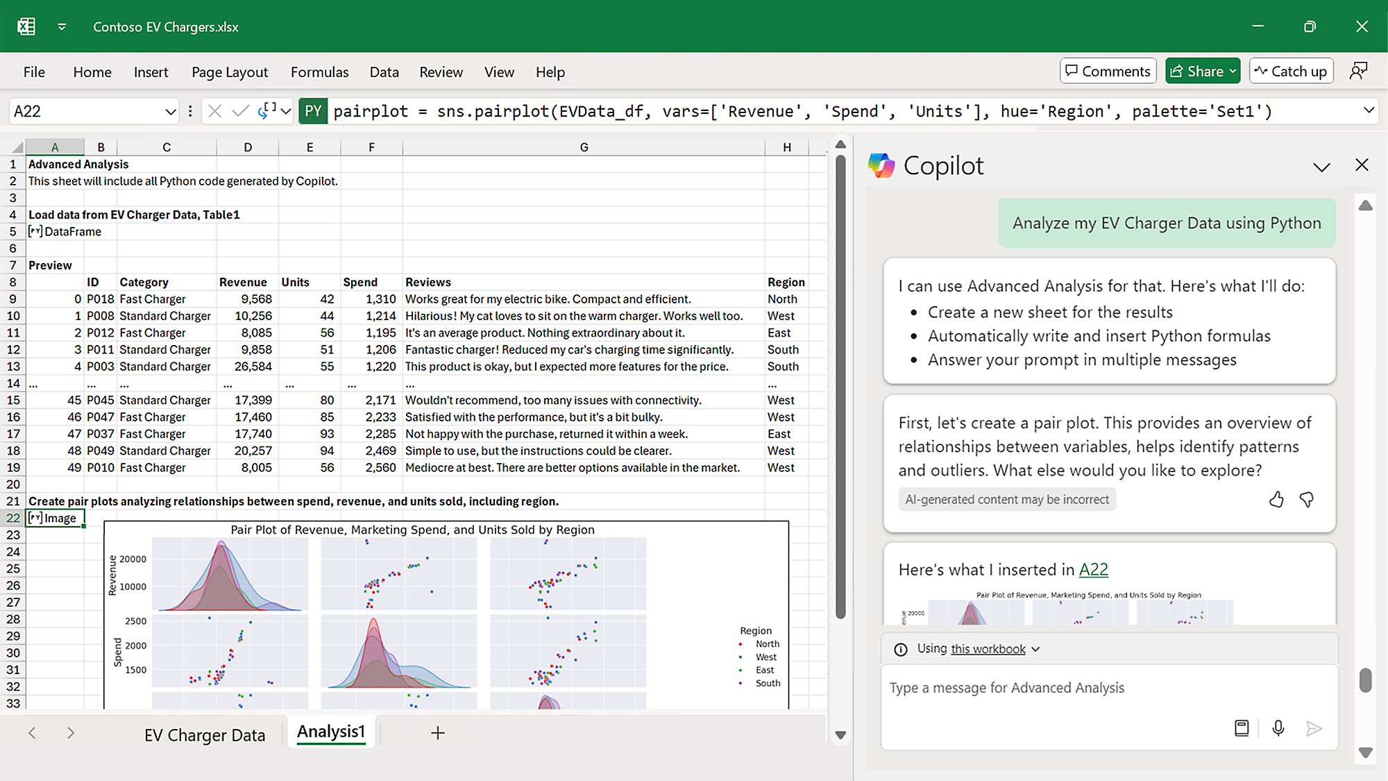 AI Tools in Excel
