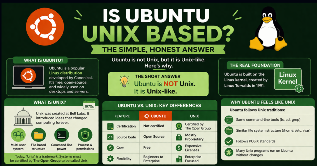 Is Ubuntu Unix Based