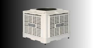 Evaporative air cooler for home use