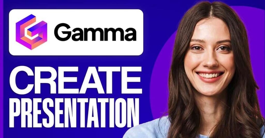 Gamma AI presentation tool dashboard